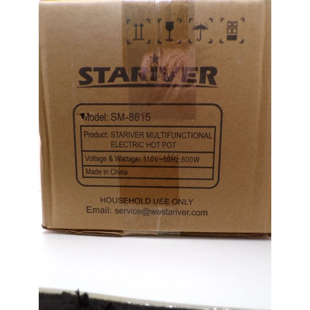 STARIVER SM-8615 Multifunctional Electric Skillet Hot Pot 600W 110V